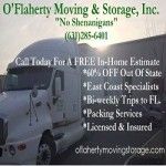 O'flaherty Moving & Storage Inc, Ronkonkoma, NY, logo