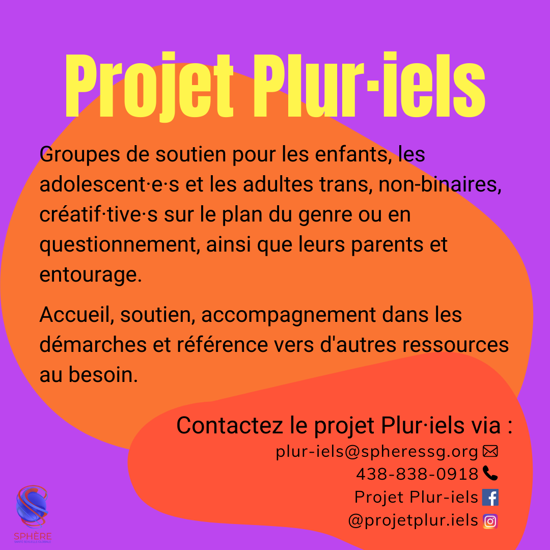 Sphère – Santé sexuelle globale Laval Projet Plur·iels