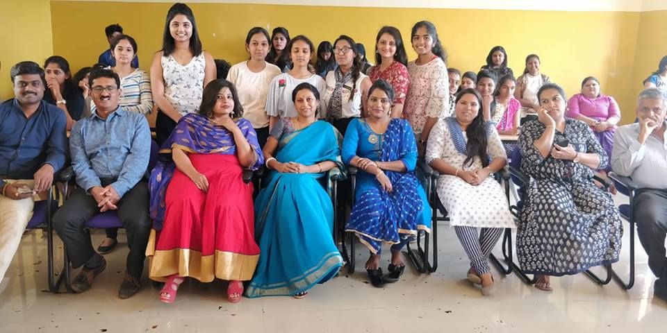 Group pic of teacher day celebration. Nitte School of Fashion Technology and Interior Design Bangalore Group pic of teacher day celebration.
