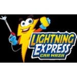lightning express wash, california, logo