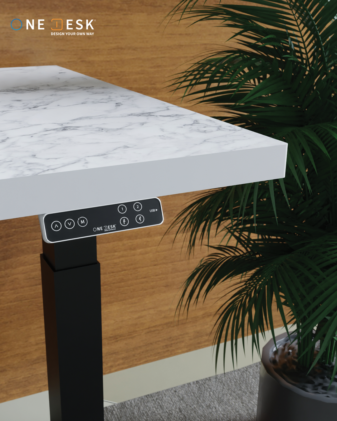 OneDesk Singapore Singapore Our Customizable Ergonomic Laminate Standing Desk Design will fit perfectly into your office so that you can work more productively.