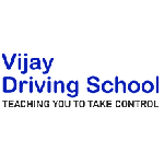Vijay Driving School, Coventry, England, logo