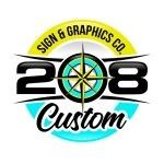 208 Custom Sign & Graphics Co., Meridian, logo