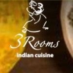 3 Rooms Indian restaurant, Chertsey, logo