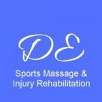 D.E. Sports Massage and Injury Rehabilitation, Oxford, logo