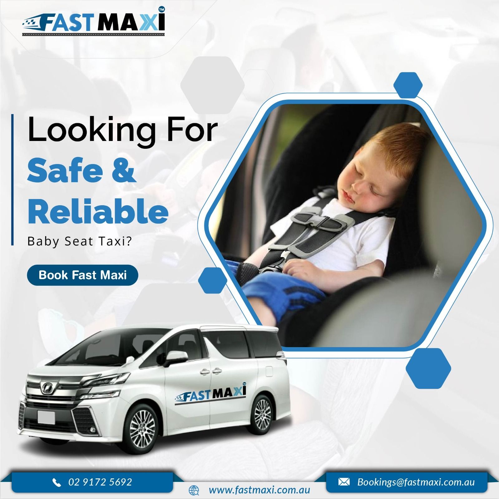 taxi with baby seat Fast Maxi Sydey taxi with baby seat