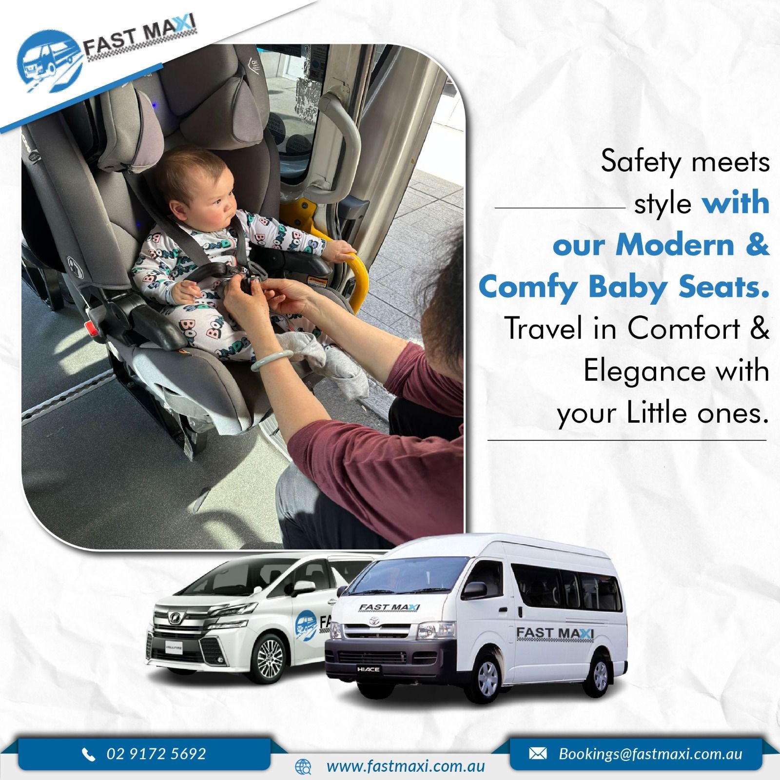 Baby seat taxi Fast Maxi Sydey Baby seat taxi