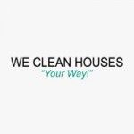 WE CLEAN HOUSES "Your Way", Friendswood, logo
