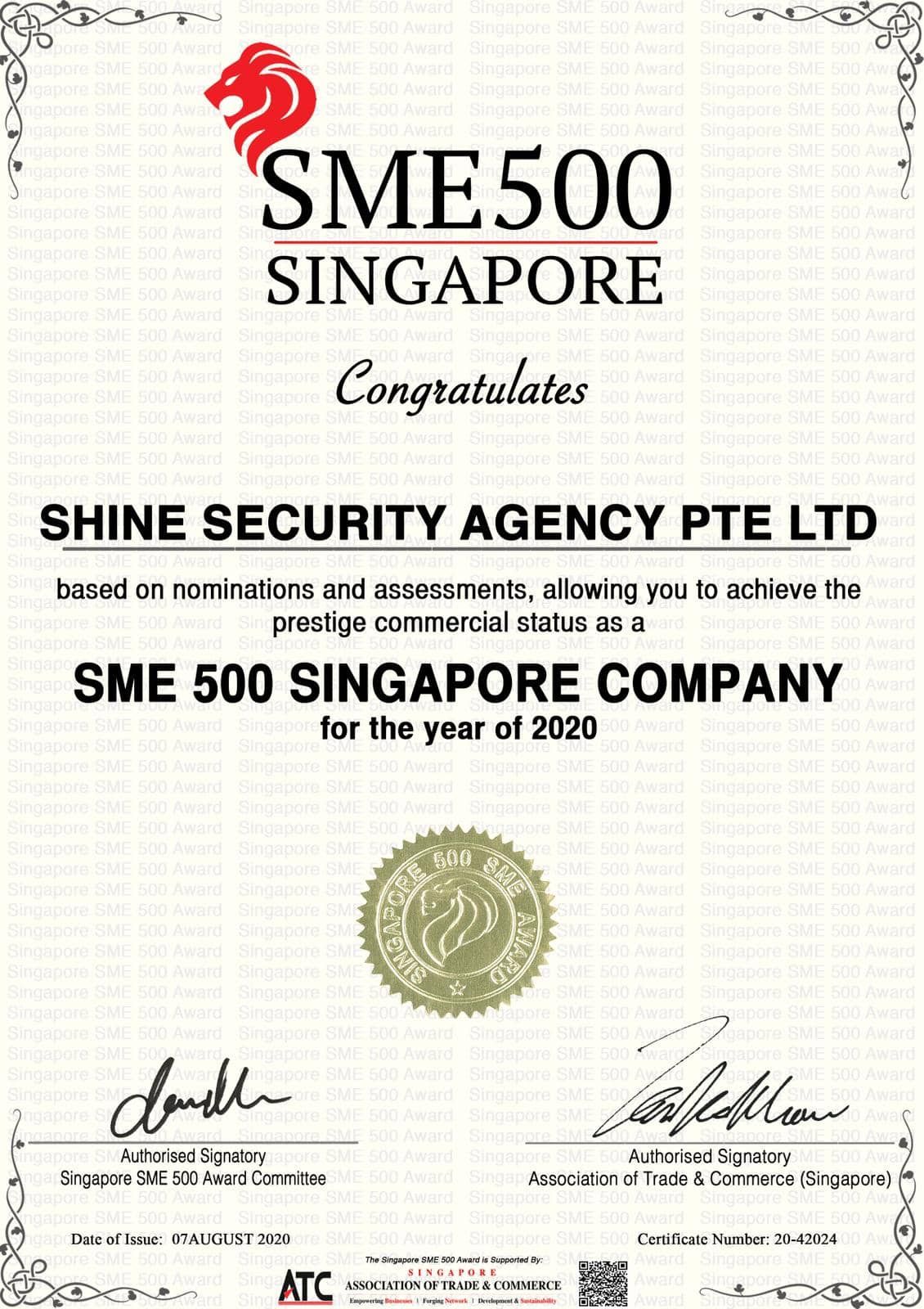 Shine Security Agency Pte Ltd Singapore