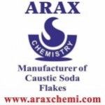 Arax Chemistry Caustic Soda Flakes, Tehran, logo