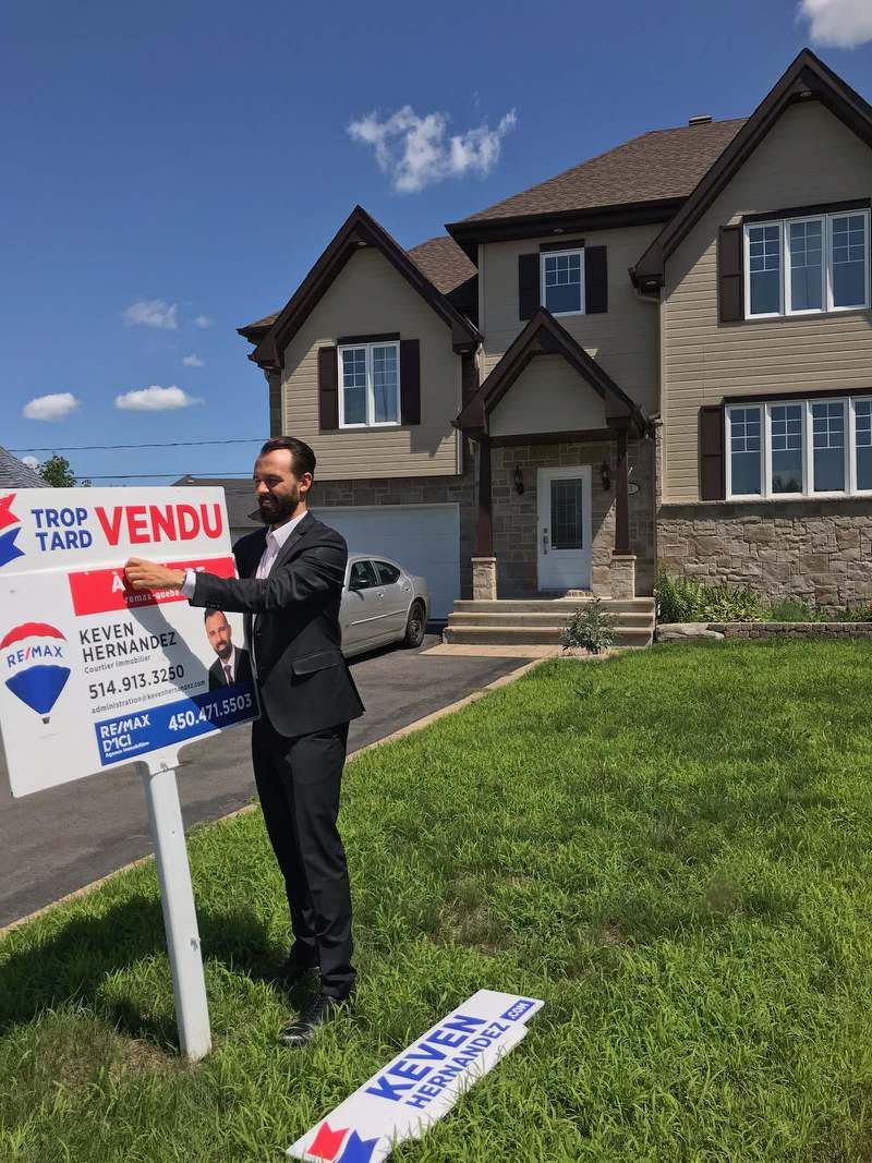 Keven Hernandez courtier immobilier RE/MAX D'ICI Terrebonne 