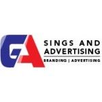 GA Signs and Advertising, Bangalore, logo