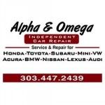 Alpha & Omega Independent Car Repair, Boulder, logo