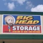 Big Head Storage, Lawton, logo