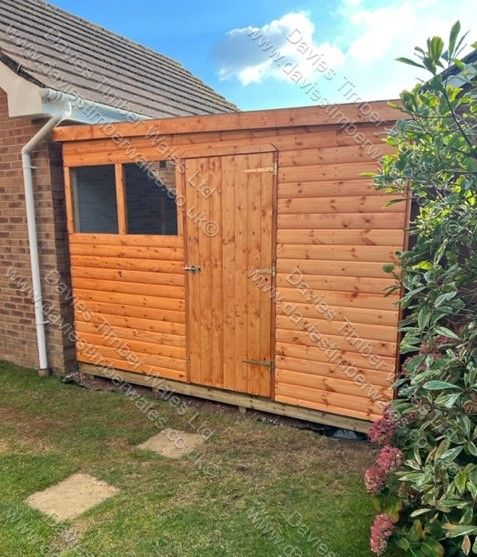 Timber Garden Shed, Pent Roof
