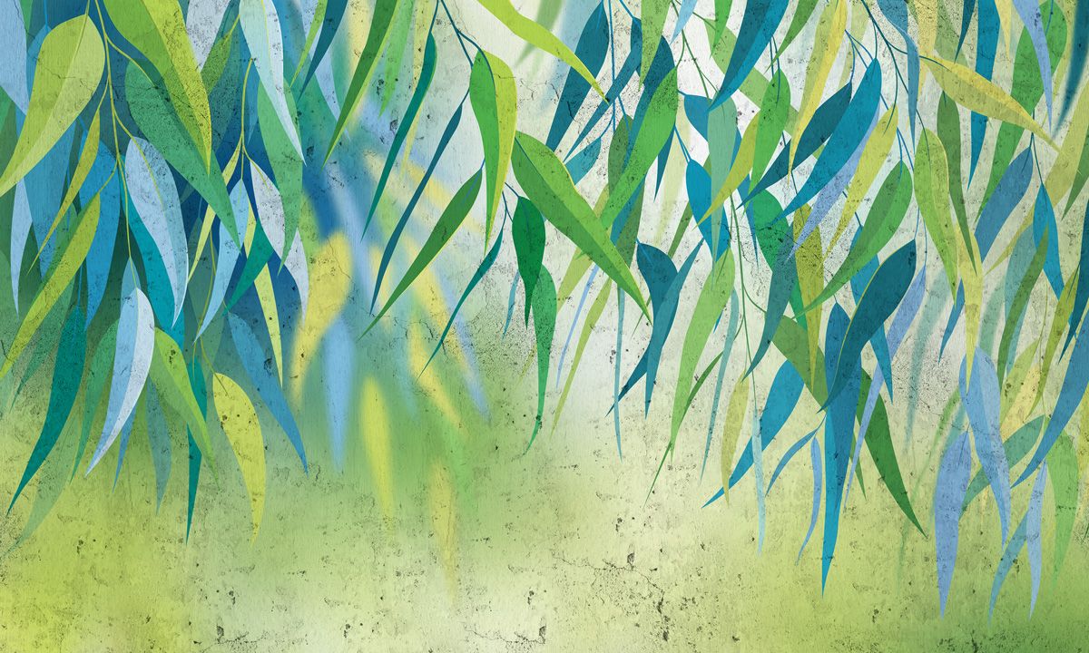 «Eucalyptus Tree Leaves» wall mural.