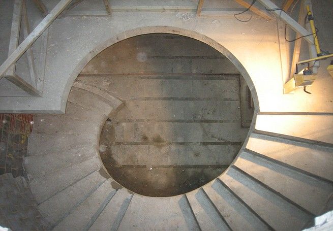 In situ concrete stairs