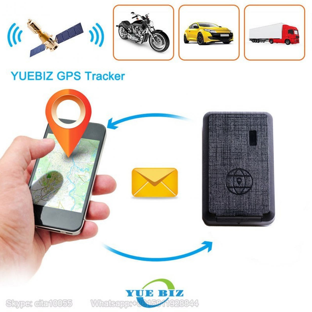 Wireless Protable magnet gps tracking YB07
