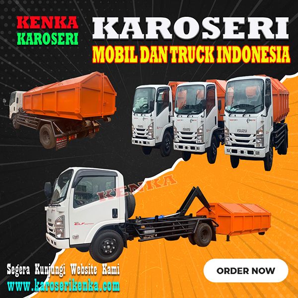 KAROSERI ARM ROLL - HOOK LIFT { SAMPAH - SAWIT }