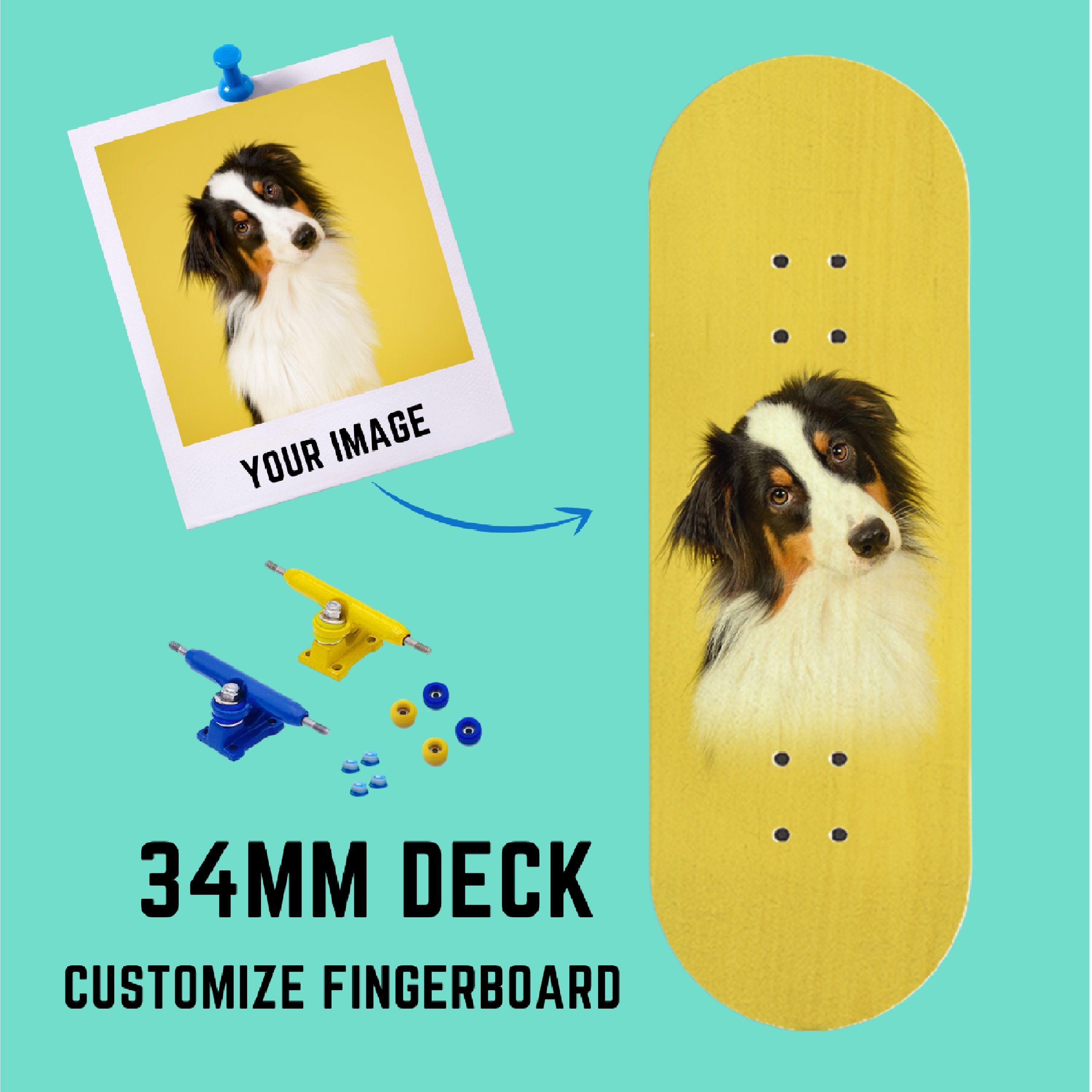 Shop For 34mm-Customize Professional Fingerboard in Complete Set | XFlippro