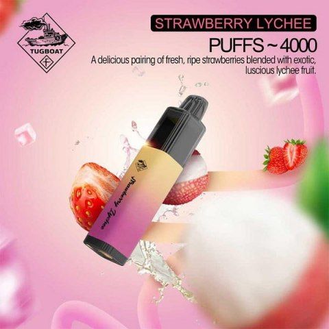 Tugboat Mega Flow Strawberry Lychee Disposable Vape 