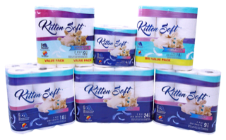 Kitten soft 350 to 200 sheets 2ply