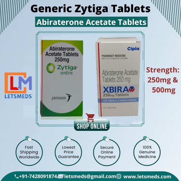 Abiraterone Acetate Tablet Mga Brand Online | Generic na Presyo ng Zytiga India 