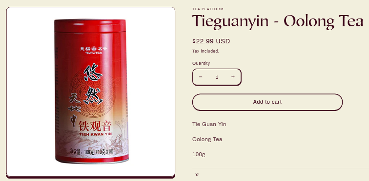 Tieguanyin - Oolong Tea