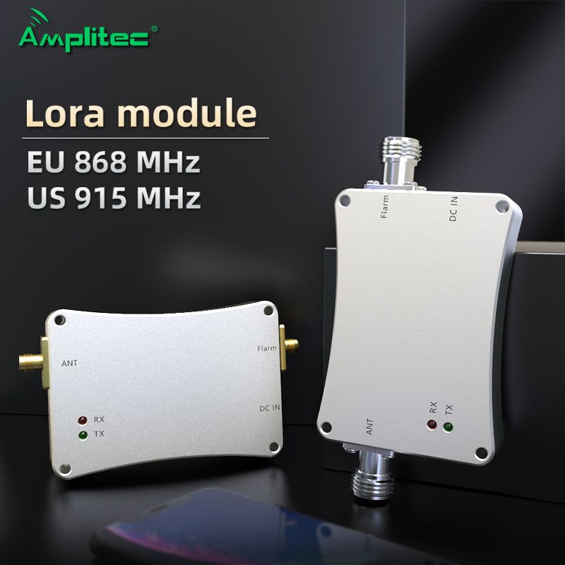 Amplitec 868Mhz Helium Miners HNT Hotspot Auto Gain Ajustable Amplifier Lora Minner Flarm Booster