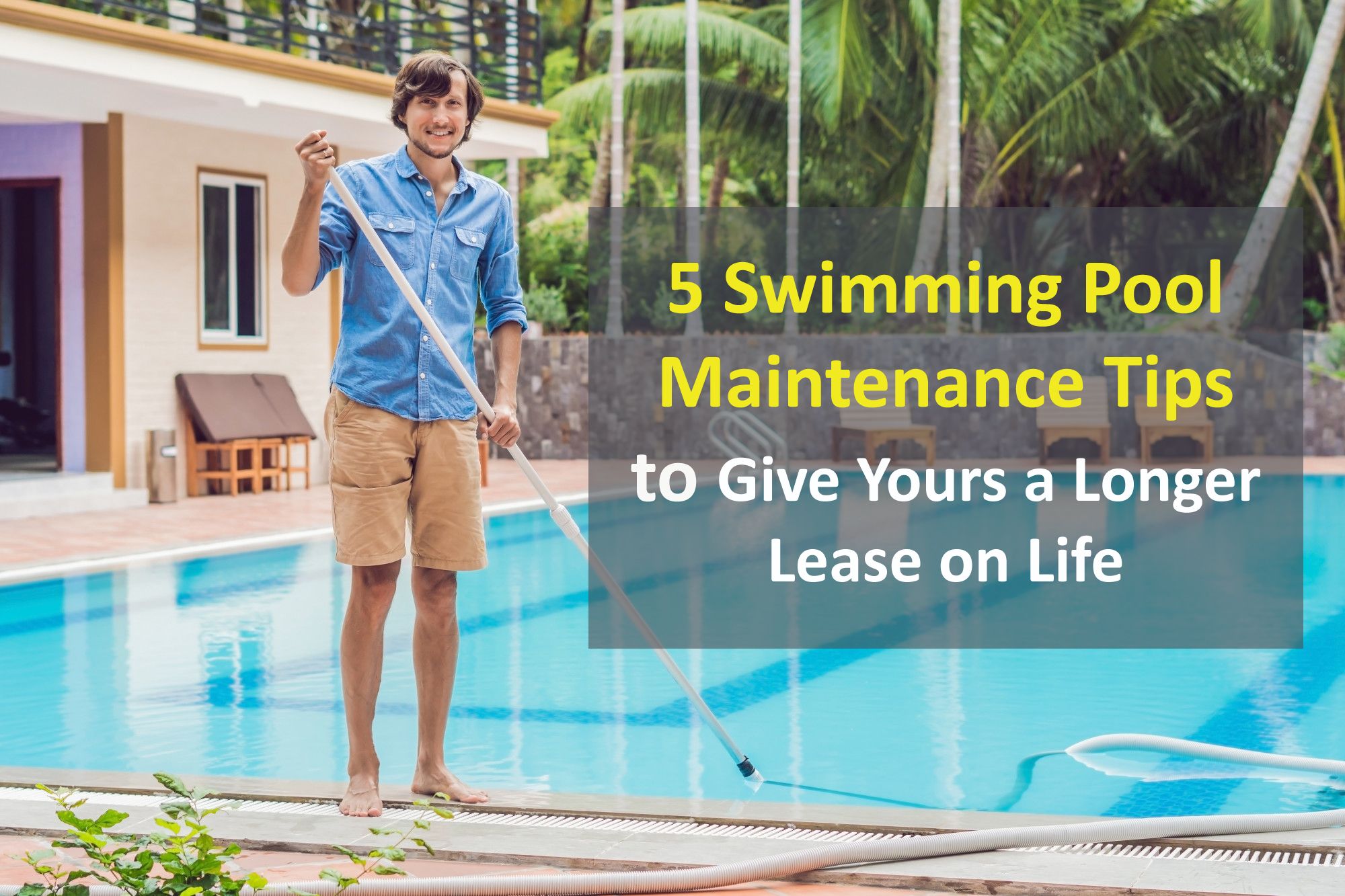 5 steps of swimming Pool 