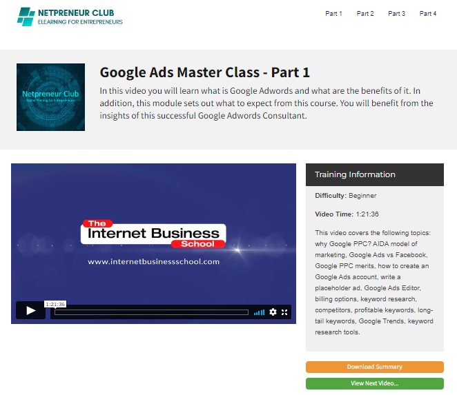 Google Ads Master Class
