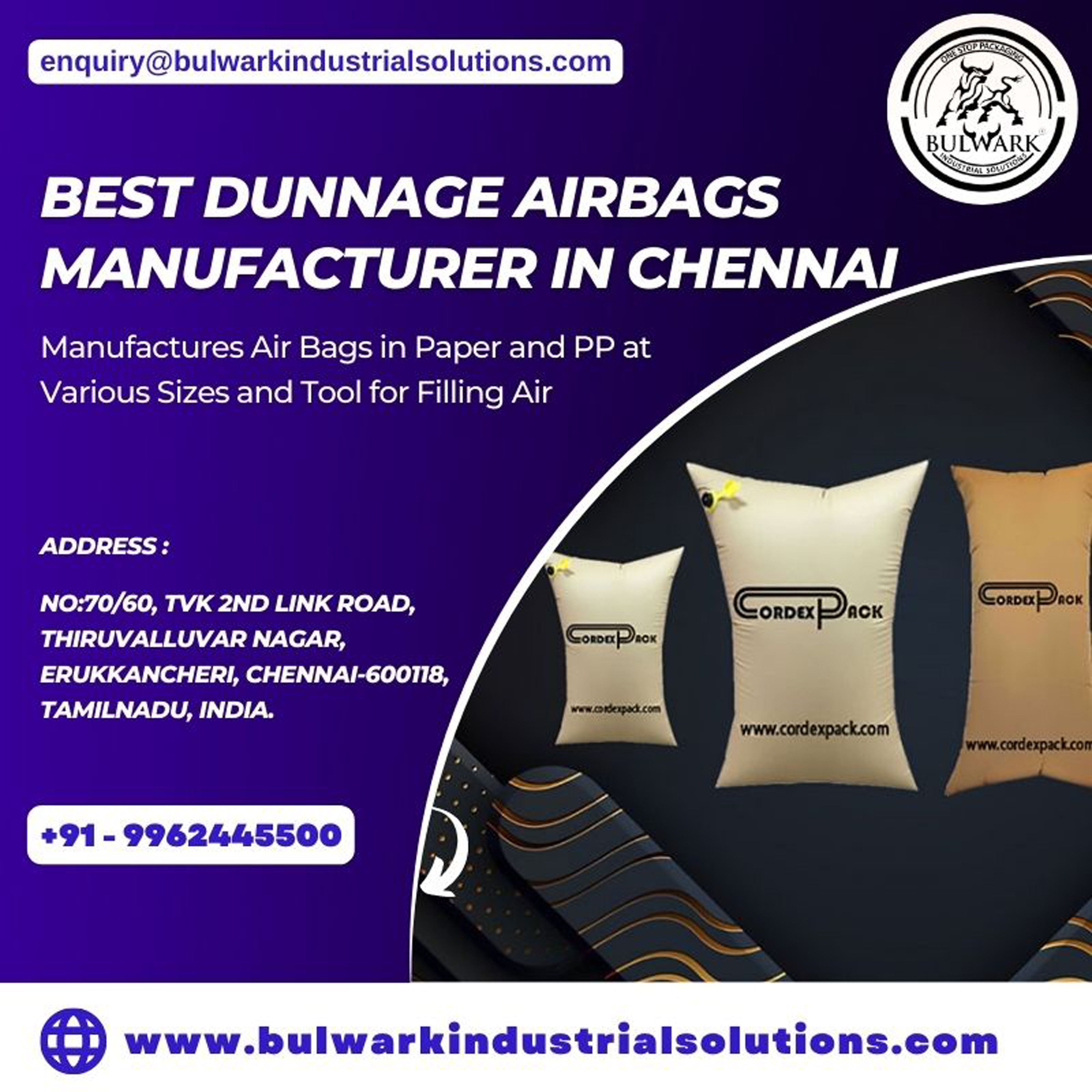 Professional Dunnage Airbags Manufacturer in Chennai