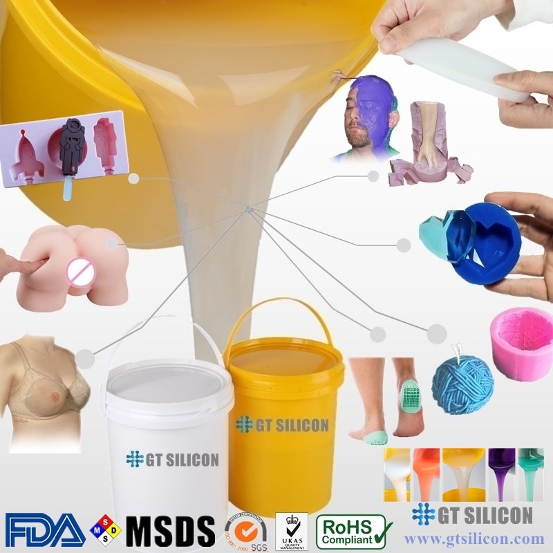 FDA Medical Grade Soft RTV2 Moldmaking Platinum Cured Liquid Silicone Rubber LSR Raw Materials Compound