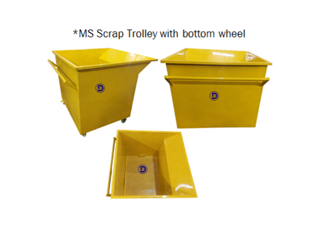 MS Scrap Trolley with bottom wheel