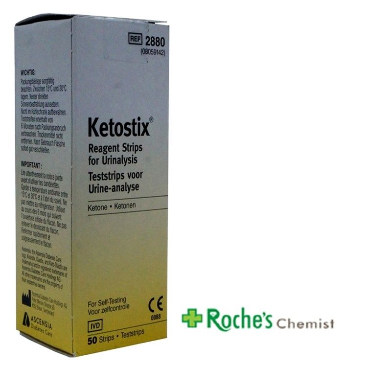 Ketostix 50 Strips - Urine Test For Ketones