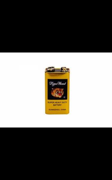 Tiger Head 6f22 Carbon Zinc Batteries Super Heavy Duty Batteries 0% Mercury 9v