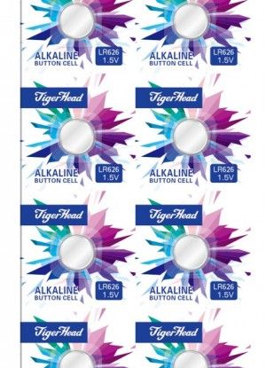 Tiger Head LR626 LR621 LR44 LR41 LR927 Alkaline Button Cell Batteries 0% Mercury 1.5V