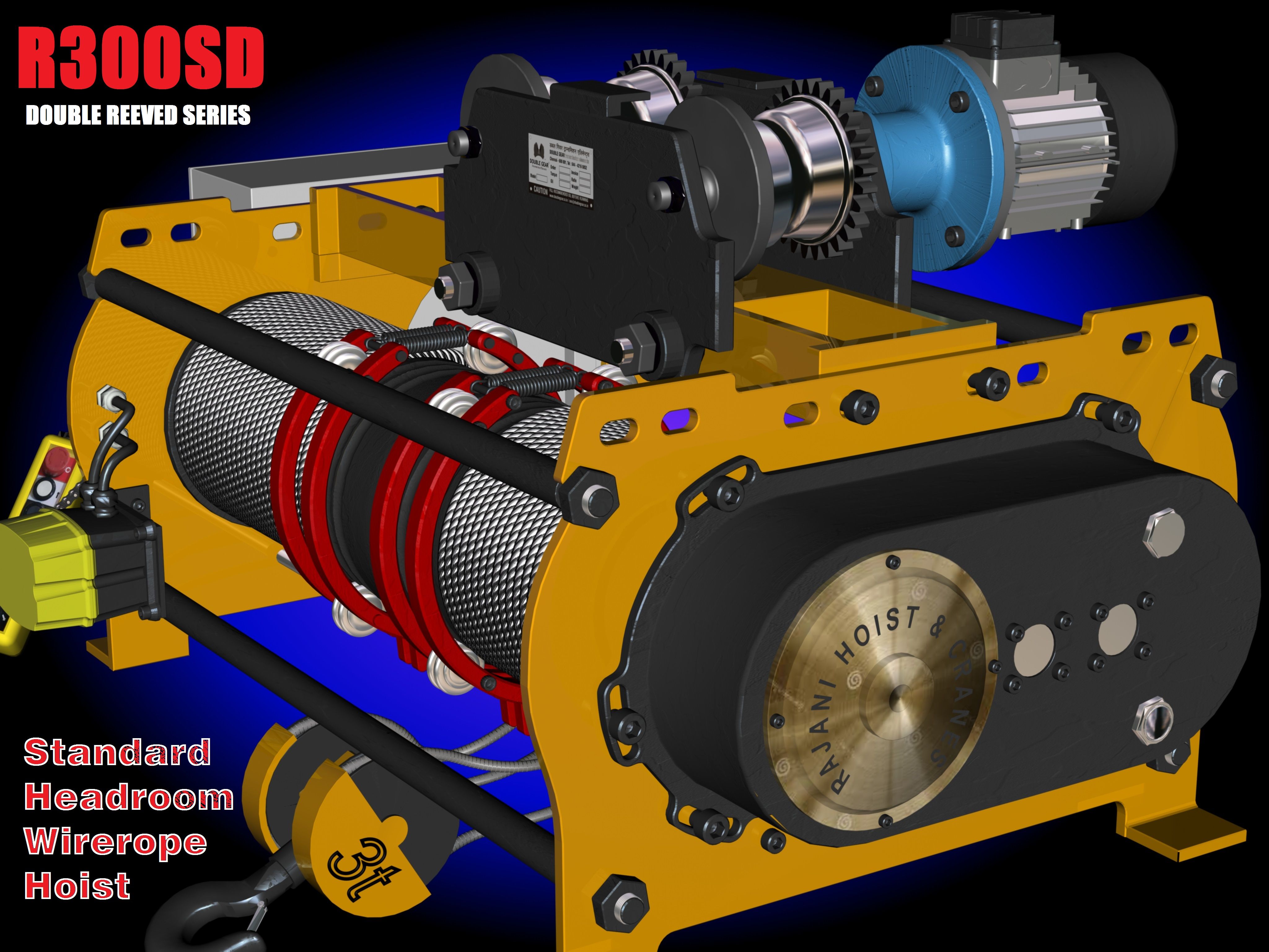 Electric Wire rope hoist (Double reeved) 