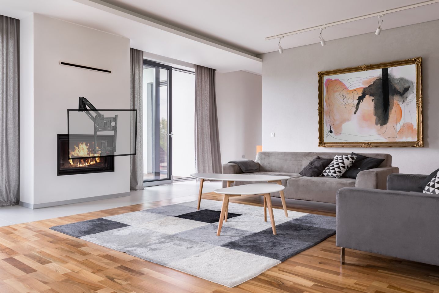 TRANQUILMOUNT TMO400A TV ABOVE FIREPLACE | TV WALL MOUNT