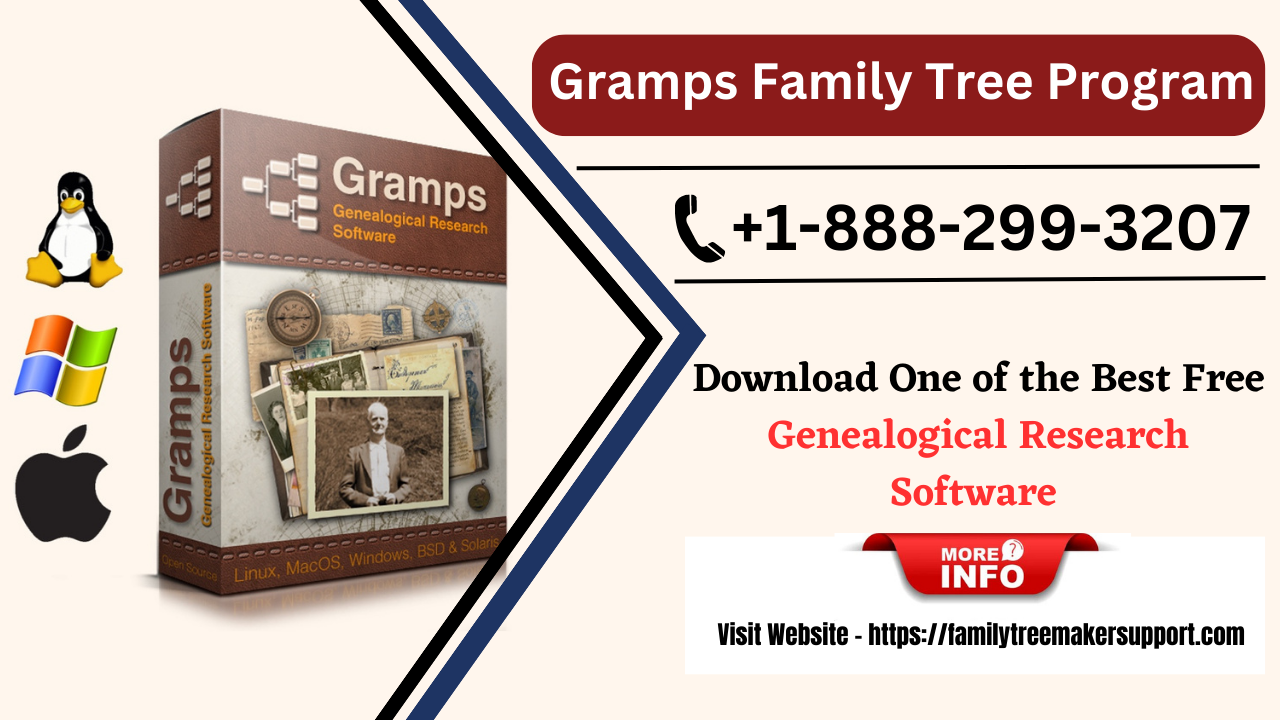 How to instantly download and install Gramps Family Tree Program?