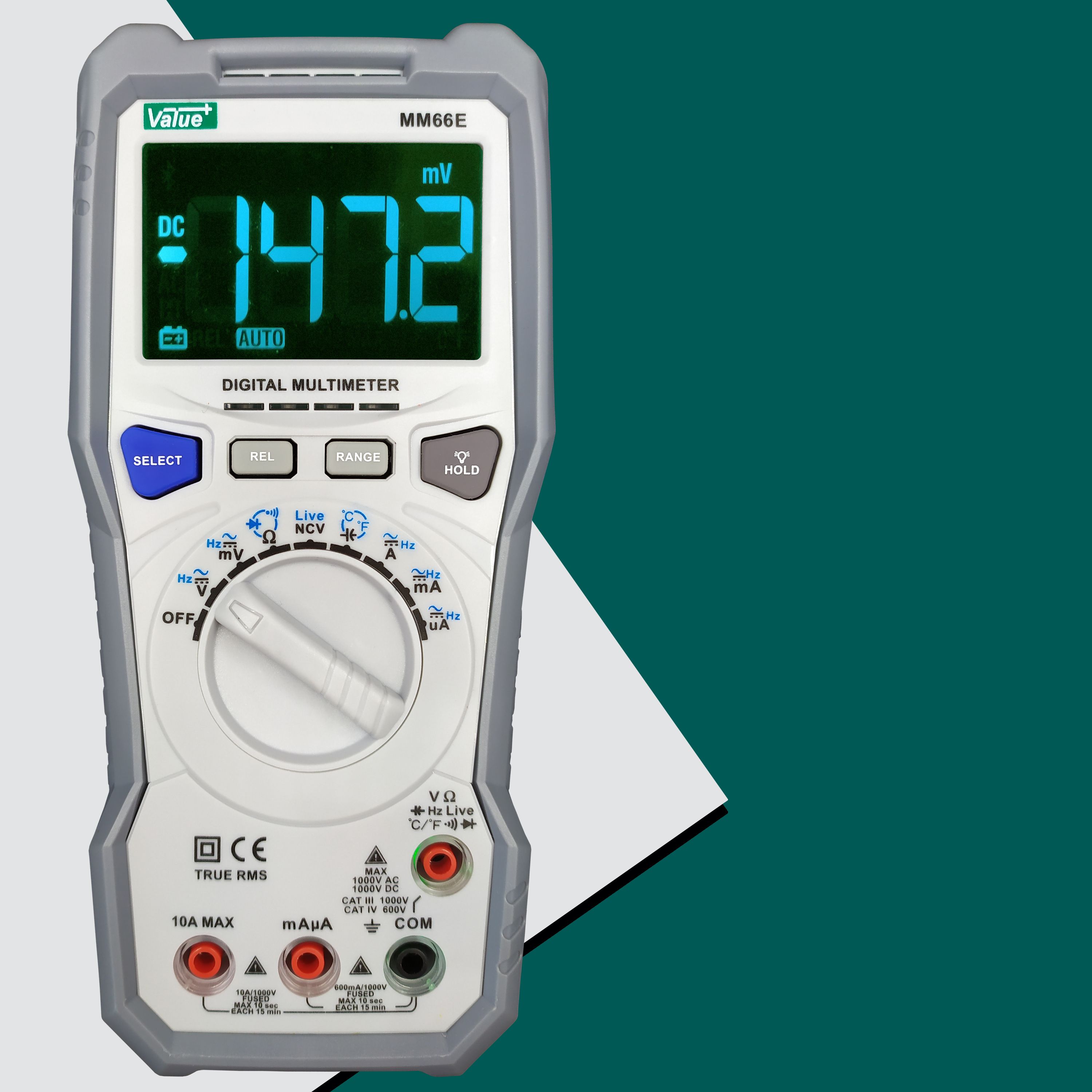 Inductive Charging Digital Mutimeter (Model : MM66E) 