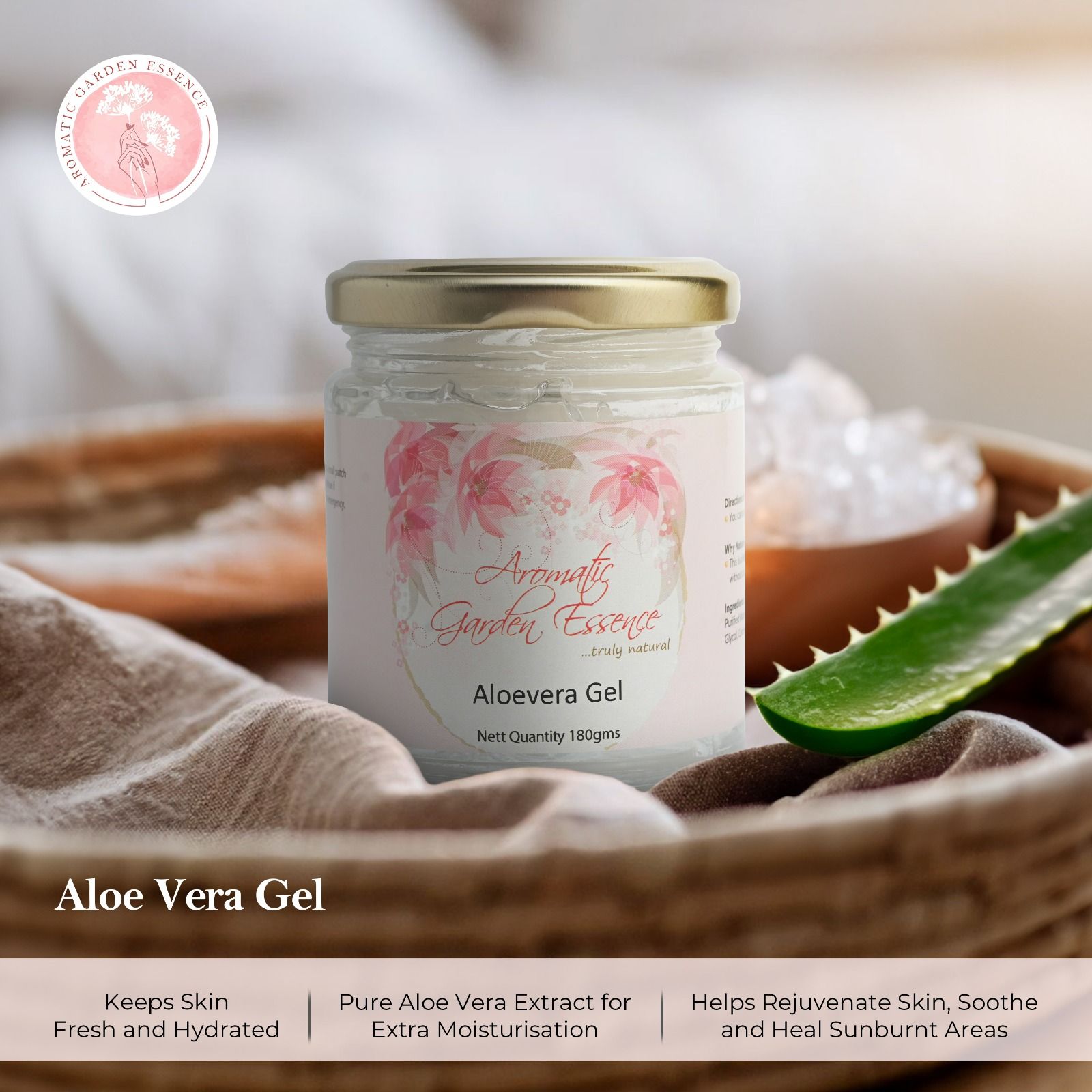 Aloe Vera Gel By Aromatic Garden Essence 