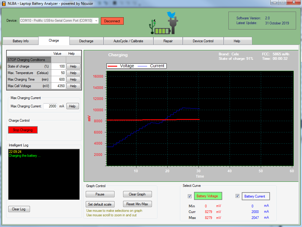 Universal Laptop Battery Tester and Analyzer Charge Discharge