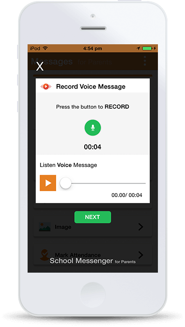 Voice snap messenger 