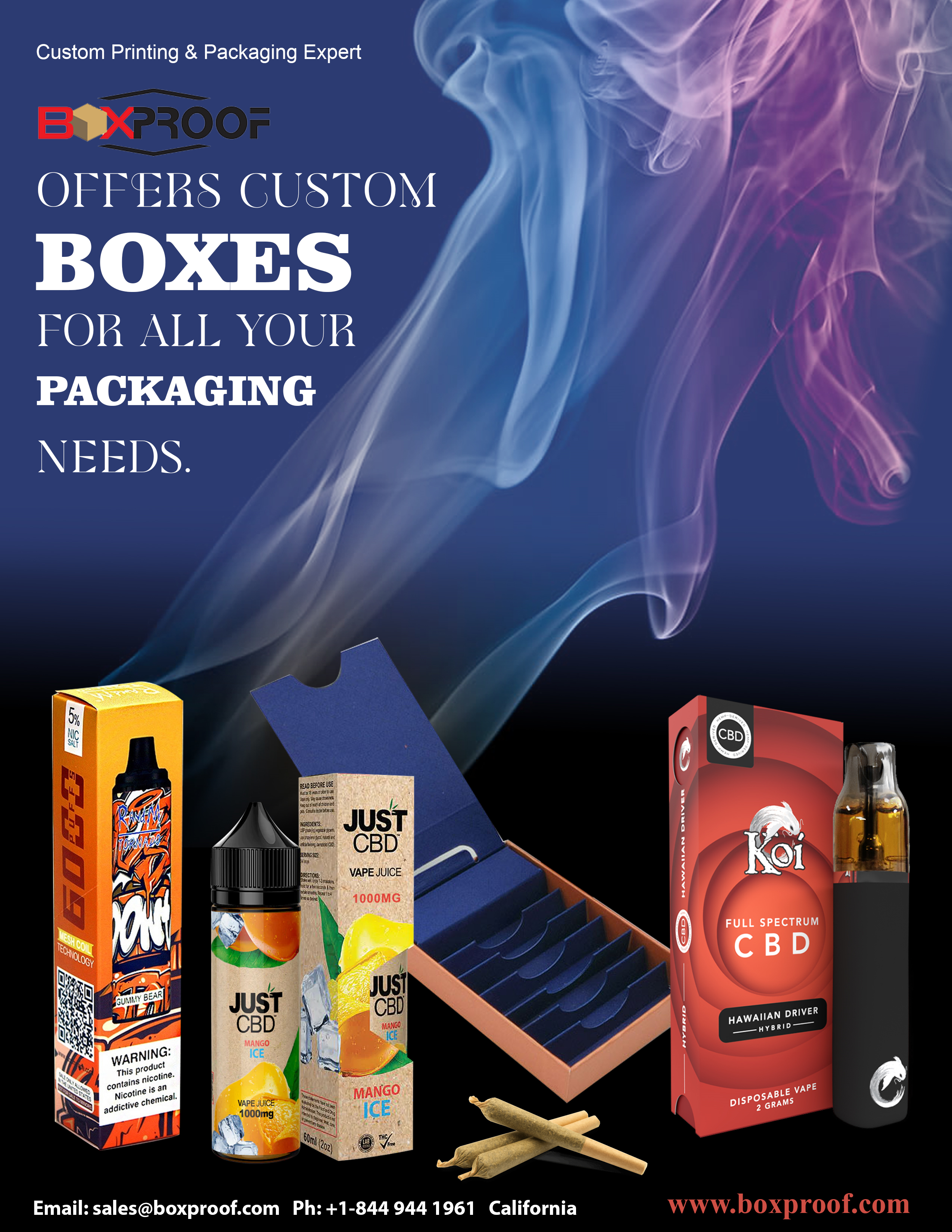 Custom CBD vape Packaging Boxes