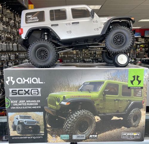 Axial SCX6 Jeep JLU Wrangler 1/6 4WD RTR Electric Rock Crawler W/DX3 Radio & Smart ESC - REALWORLDHOBBY