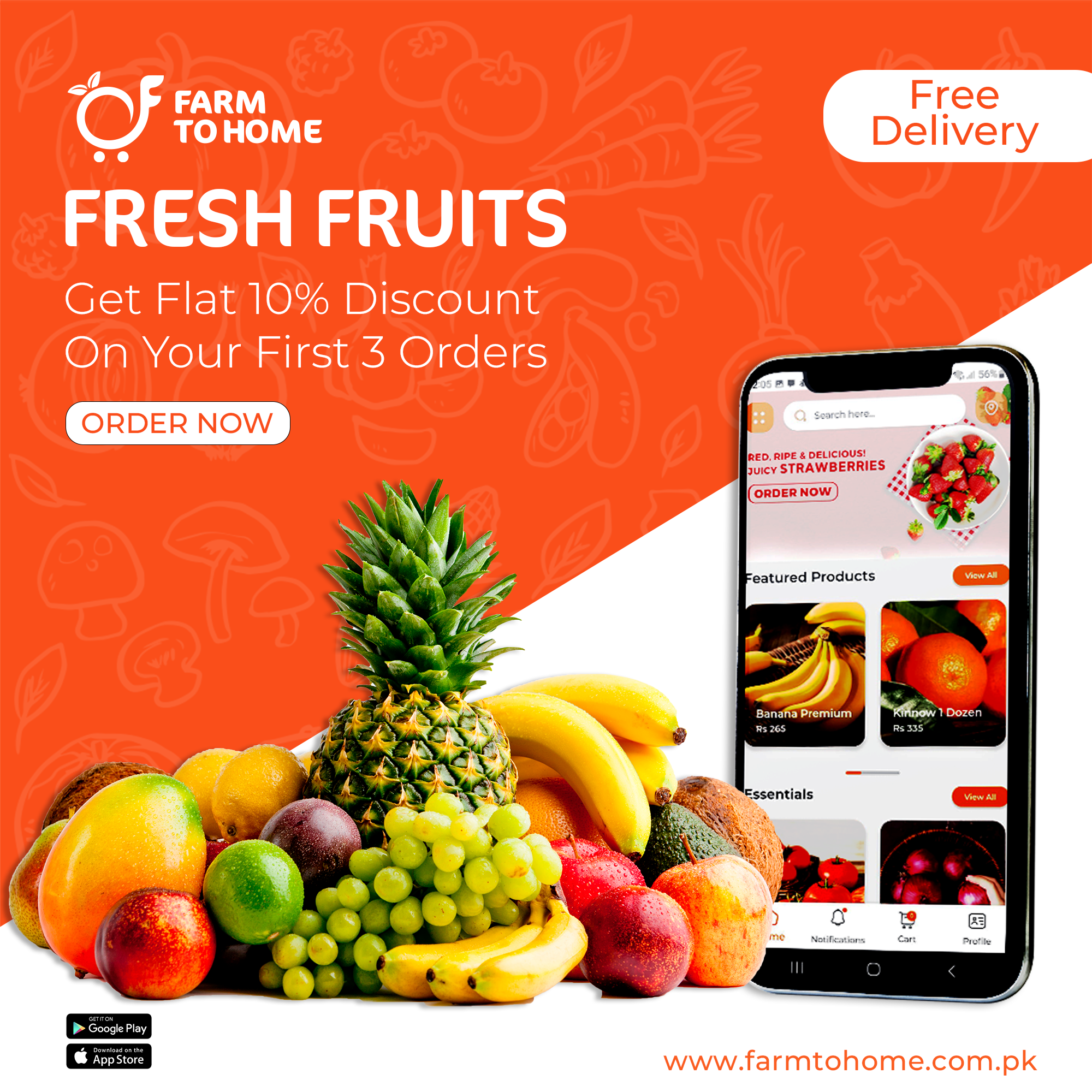 Farm to Home | Fresh Fruits, Vegetables and Meat in Islamabad with Free Delivery 