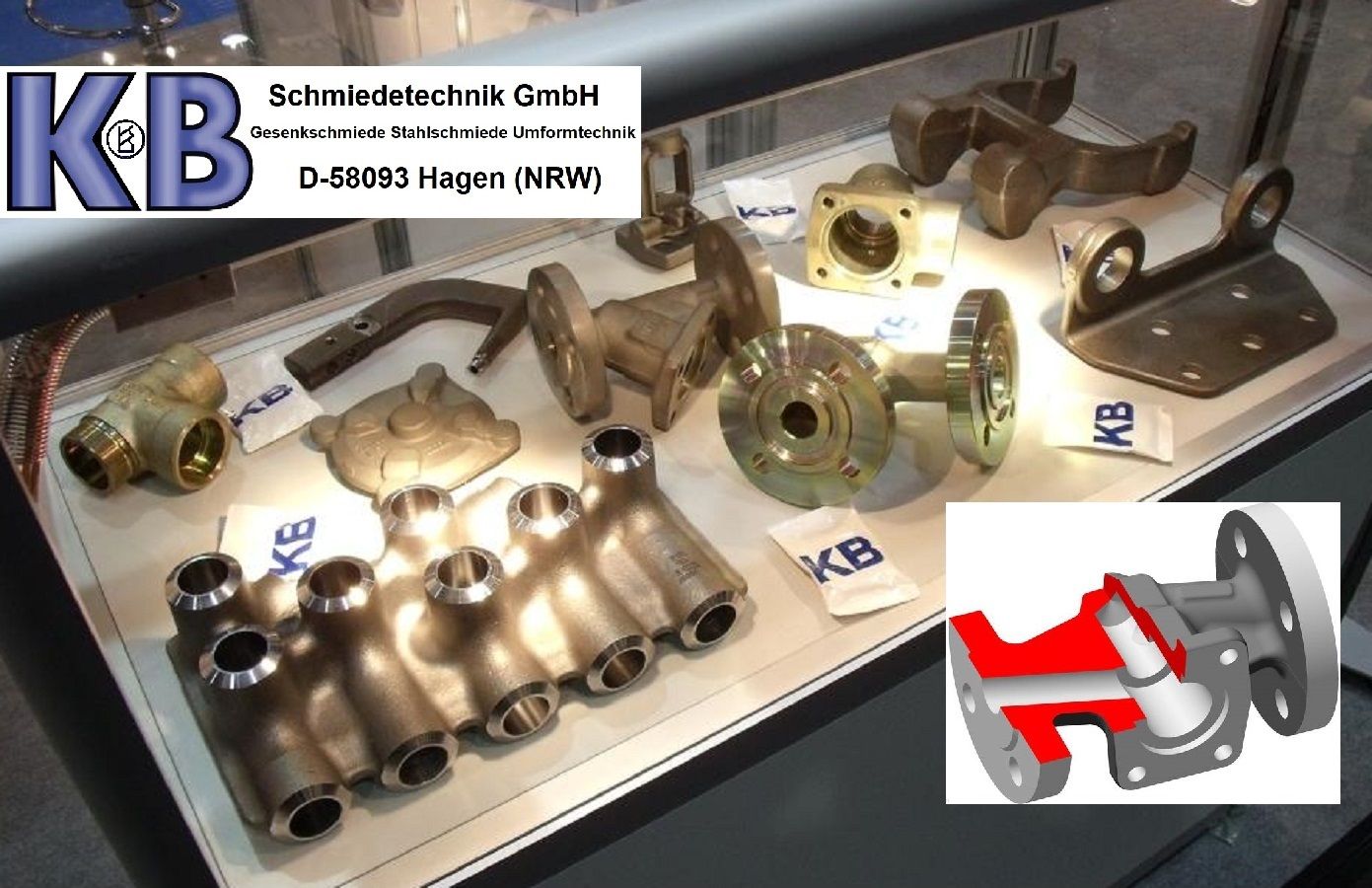 Pressure parts like valves, fittings for boiler systems and piping 