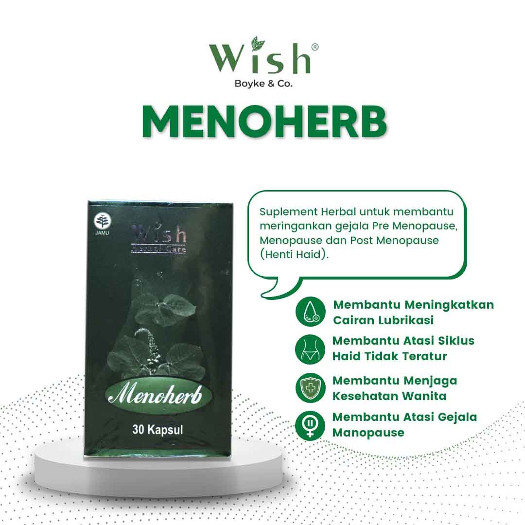 Menoherb suplemen herbal untuk mengatasi gejala menopause 
