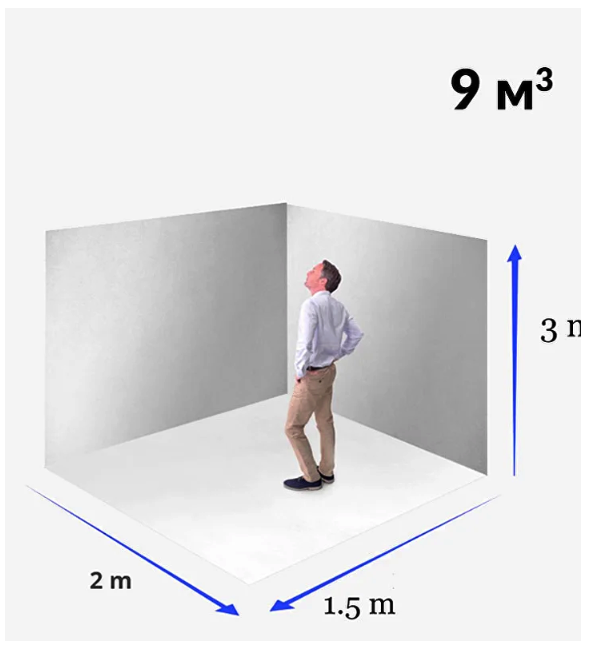 Storage in a 9 m³ block 